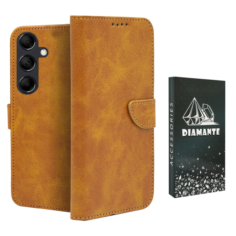 کیف کلاسوری دیامانته مدل Scusa Bk مناسب برای گوشی موبایل سامسونگ Galaxy A26 به همراه بند آویز