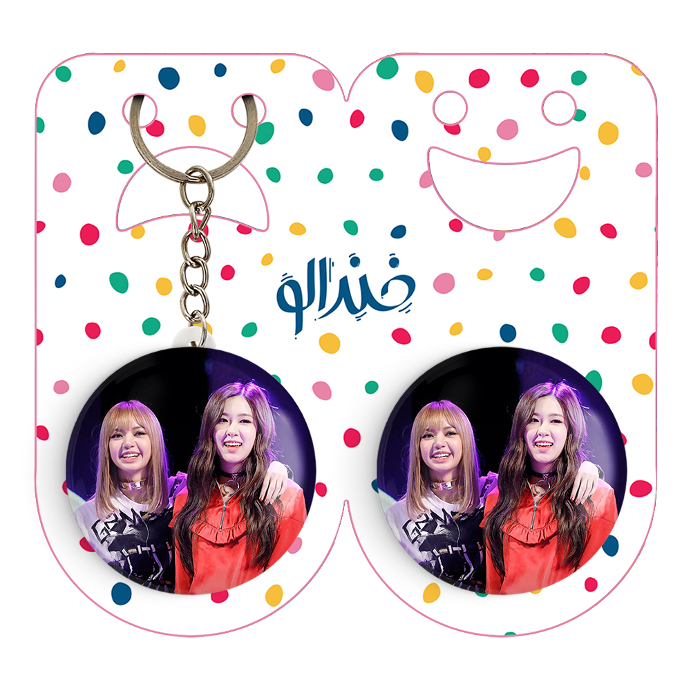 پیکسل خندالو مدل گروه بلک پینک کد 14480 به همراه جاکلیدی