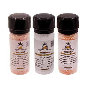نمک صورتی هیمالیا نمک نارنجی و دلنمک سرآسیاب رزگلد - 160 گرم بسته 3 عددی
