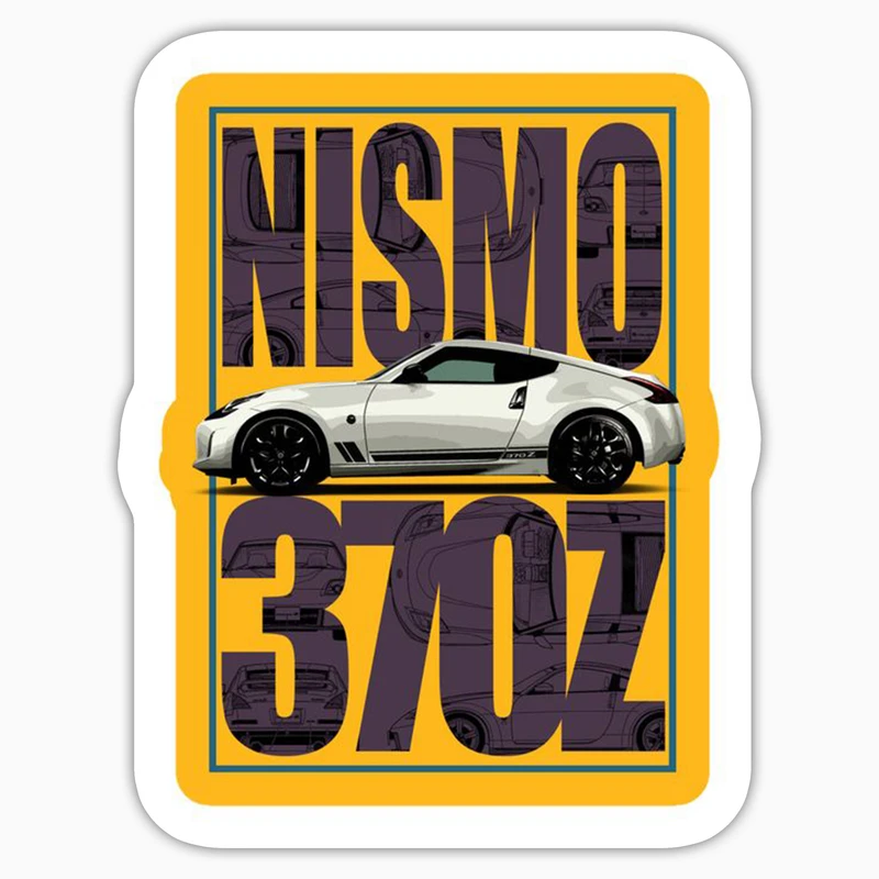 استیکر لپ تاپ و موبایل بووم طرح ماشین مدل Nissan 307z Nismo کد LA40