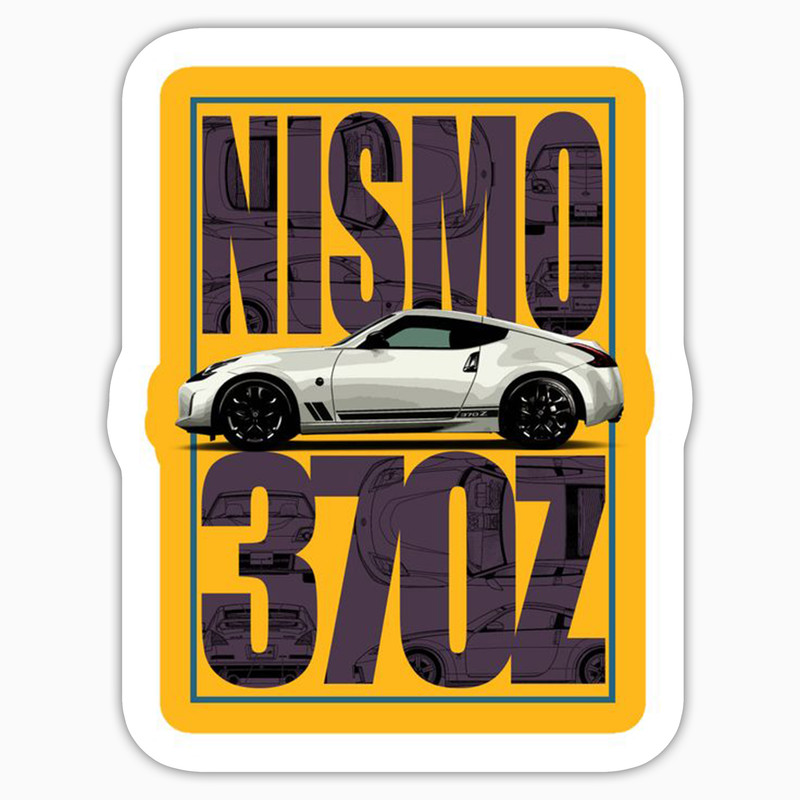 استیکر لپ تاپ و موبایل بووم طرح ماشین مدل Nissan 307z Nismo کد LA40