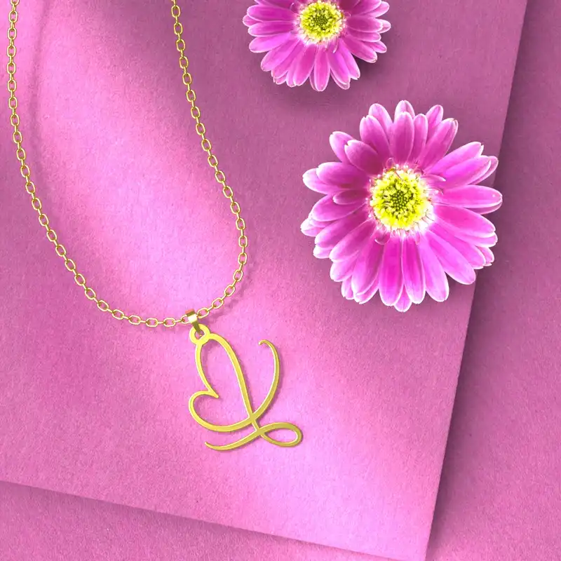 گردنبند طلا 18 عیار زنانه مدوپد مدل لوزی کد CA10921