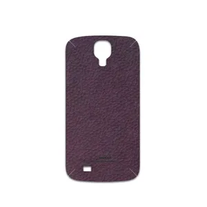 MAHOOT Purple-Leather Cover Sticker for Samsung Galaxy S4