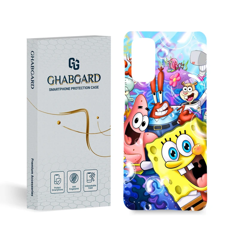 کاور قاب گارد مدل باب اسفنجی مناسب برای گوشی موبایل سامسونگ Galaxy S20