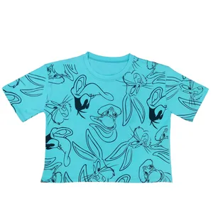 کراپ‌تاپ آستین کوتاه زنانه کد SAB