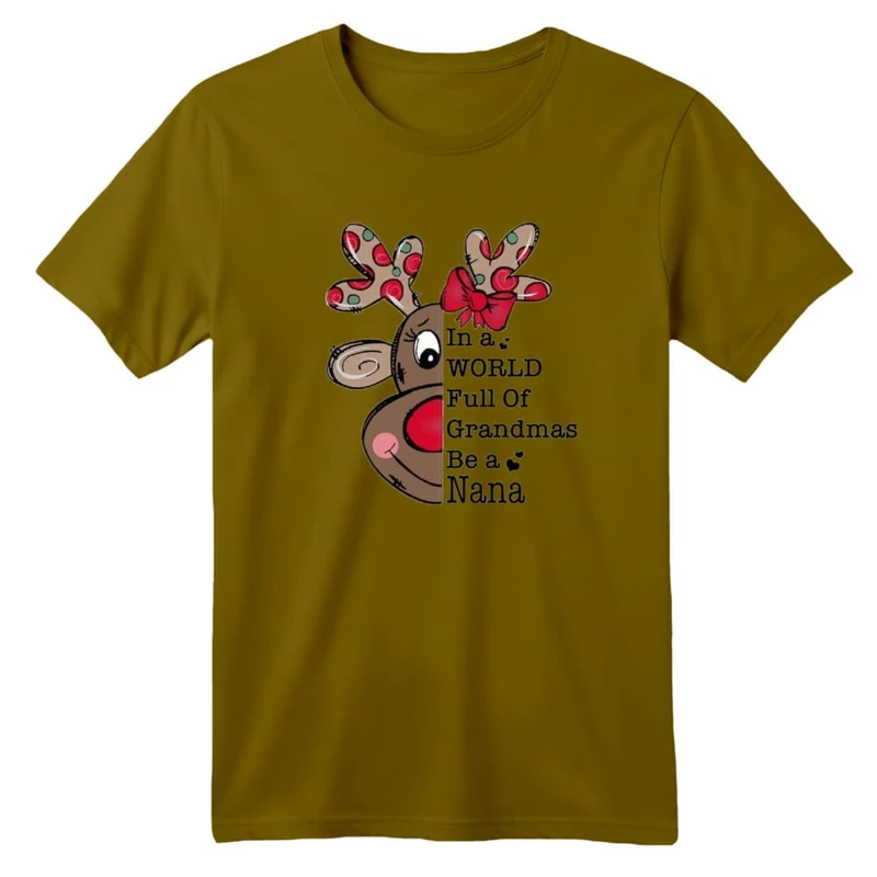 تی شرت آستین کوتاه بچگانه مدل گوزن کریسمس کد 11