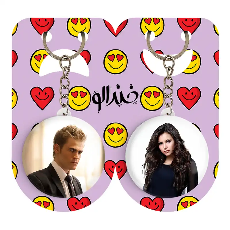 جاکلیدی خندالو مدل الینا گیلبرت و استفان سالواتوره خاطرات یک خون آشام The Vampire Diaries کد 2028620296 مجموعه 2 عددی