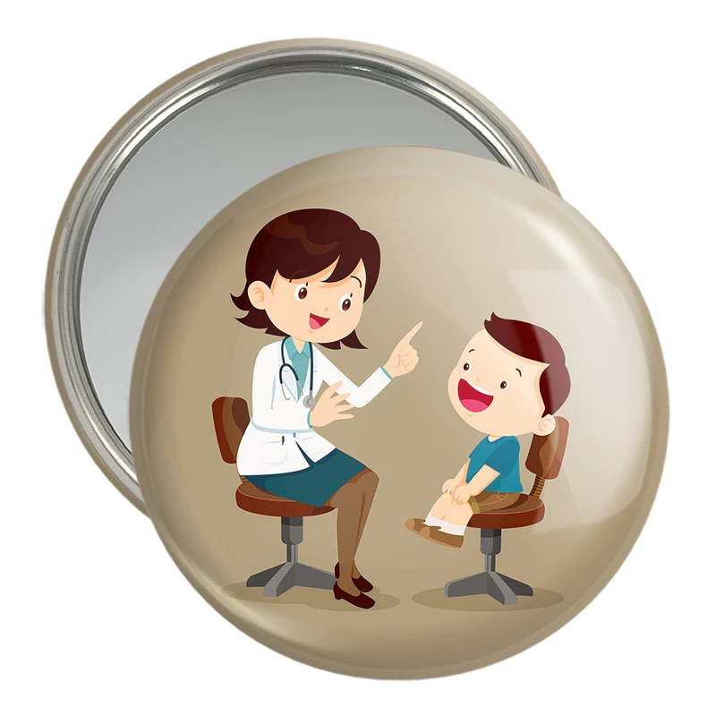 آینه جیبی خندالو مدل پزشک و پرستار کودکانه کد 36495