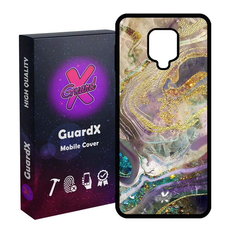 کاور گارد ایکس طرح ماربل مدل Glass10295 مناسب برای گوشی موبایل سامسونگ Redmi Note 9S / Note 9 Pro / Note 9 Pro Max