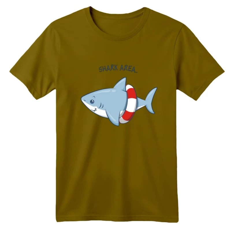 تی شرت آستین کوتاه بچگانه مدل کوسه کد ۷