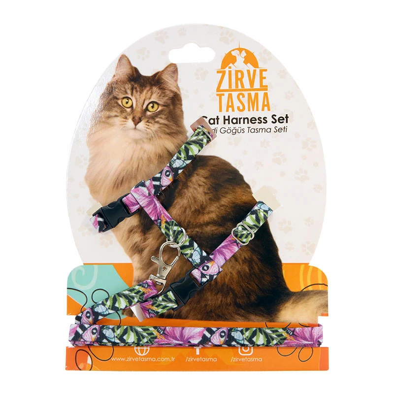  قلاده تنی گربه زیرو تاسما مدل Cat Harness Set کد 99005