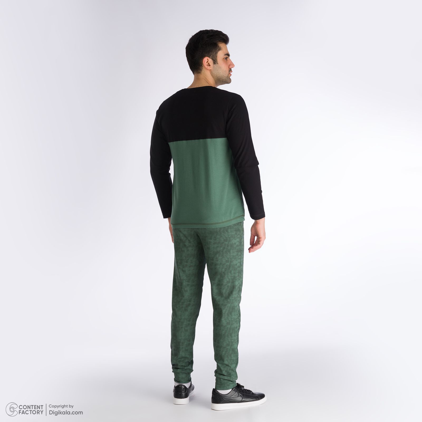 ست تی شرت و شلوار مردانه ناربن مدل 152 رنگ سبز  -  - 16