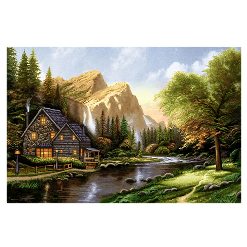 نخ و نقشه تابلوفرش طرح منظره کد 23197