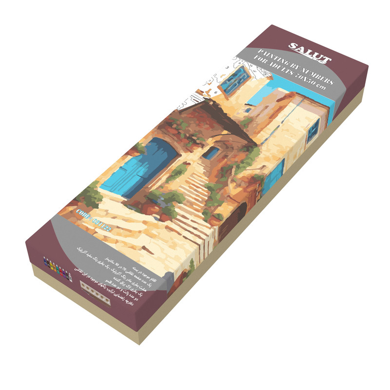 بسته رنگ آمیزی مدل آکرولیک سالوت کد 031122 مجموعه 18 عددی