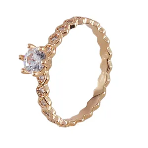 انگشتر زنانه ژوپینگ مدل سولیتر کد AAE529