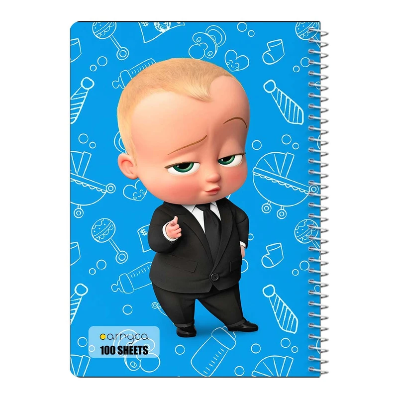 دفتر مشق 100 برگ سیمی کارنیکا طرح بچه رئیس The Boss Baby کد 22161