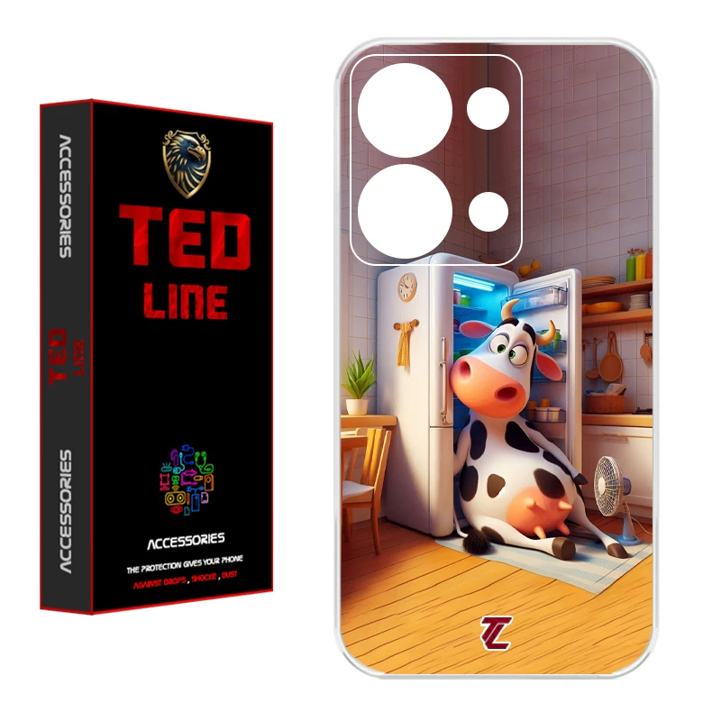 کاور تدلاین طرح گاو کد 1168 مناسب برای گوشی موبایل شیائومی Redmi Note 13 Pro 4G / Poco M6 Pro