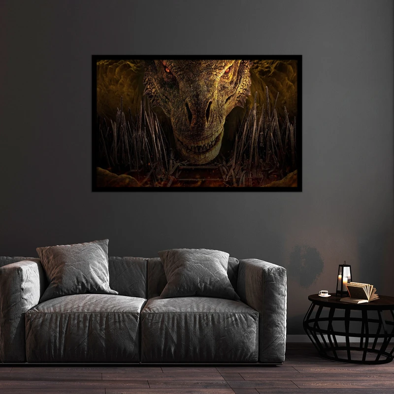 تابلو بکلیت طرح اکشن و گیمینگ اژدها مدل B-bu2075