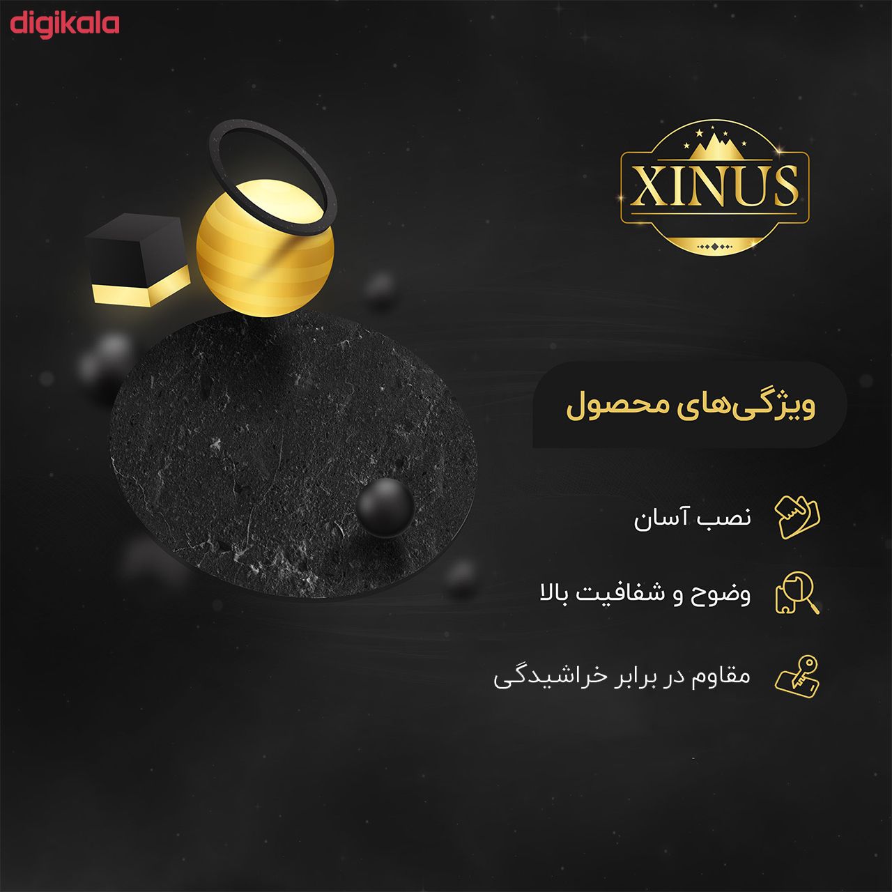  خرید اینترنتی با تخفیف ویژه محافظ لنز دوربین ژینوس مدل PLX مناسب برای گوشی موبایل اپل iPhone 6 Plus