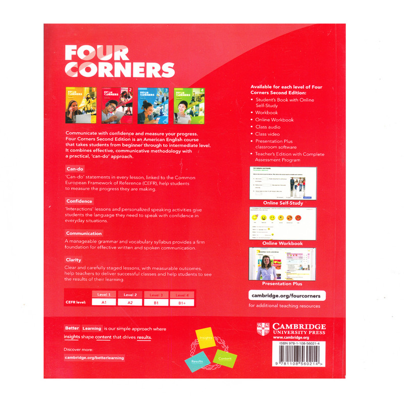 کتاب Four Corners 2 Second Edition اثر Jack C. Richards And David Bohlke انتشارات آرماندیس