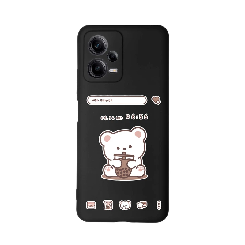 کاور قاب گارد طرح خرس اسموتی کد m4966 مناسب برای گوشی موبایل شیائومی Redmi Note 12 Pro 5G