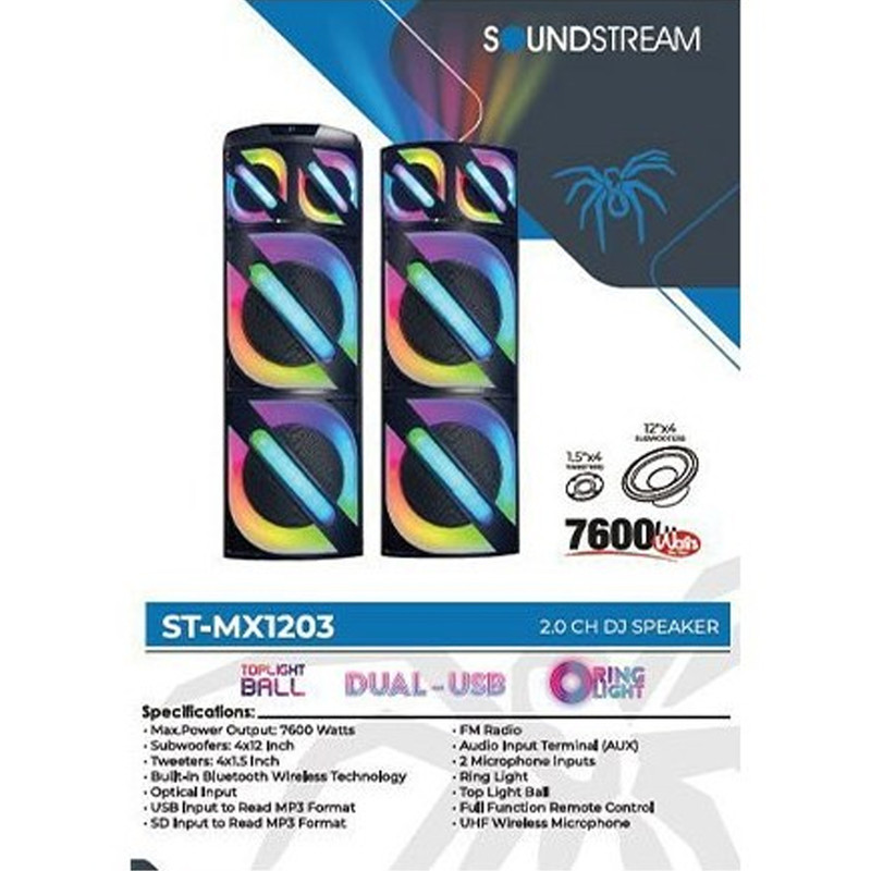 پخش کننده خانگی ساند استریم مدل ST-MX1203