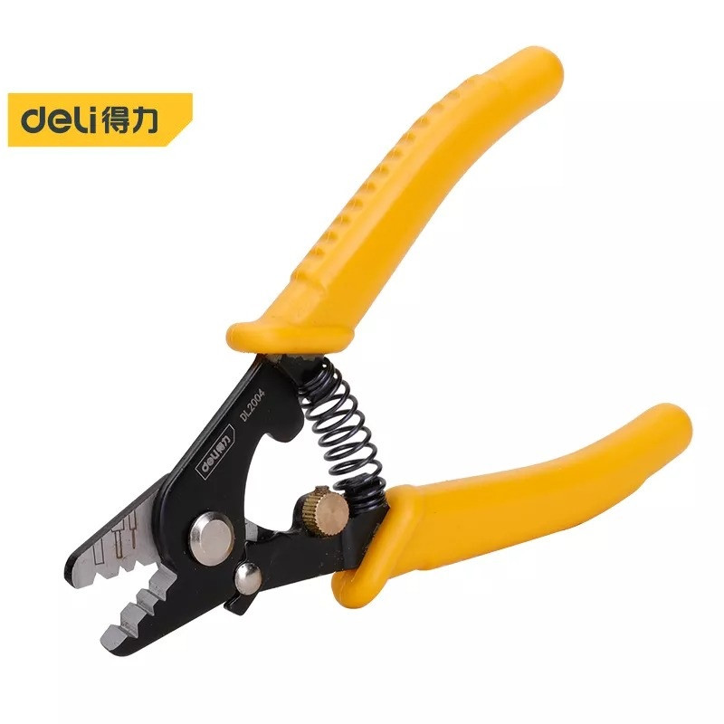 انبر سیم لخت کن فیبر نوری دلی مدل DL2004 سایز 6 اینچ