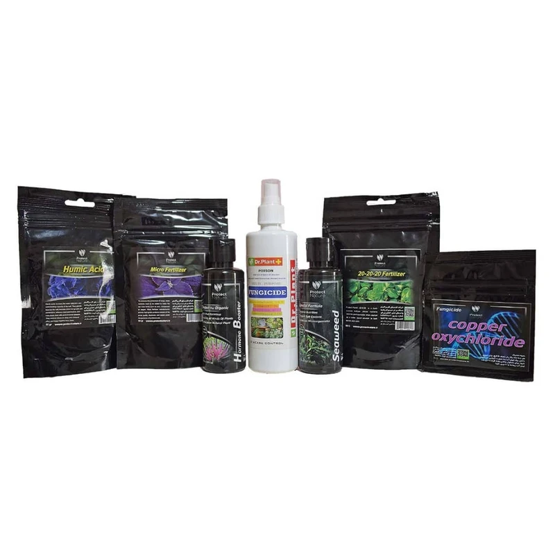 پکیج رشد و نگهداری انواع برگ انجیری مدل پروتکت نیچر وزن 800 گرم مجموعه 7 عددی