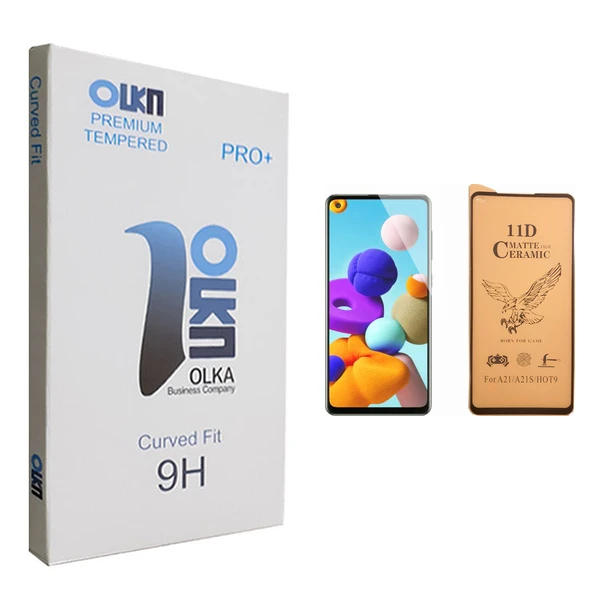محافظ صفحه نمایش سرامیکی الکا مدل +PRO مناسب برای گوشی موبایل سامسونگ Galaxy A21s