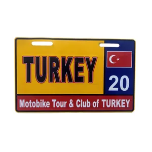 پلاک موتور سیکلت مدل TRK20-YLW