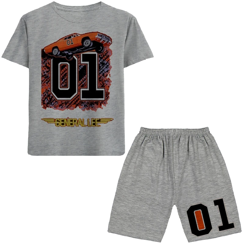 ست تی شرت و شلوارک پسرانه مدل N127 01