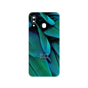 MAHOOT Green Feather Cover Sticker for Samsung Galaxy A30