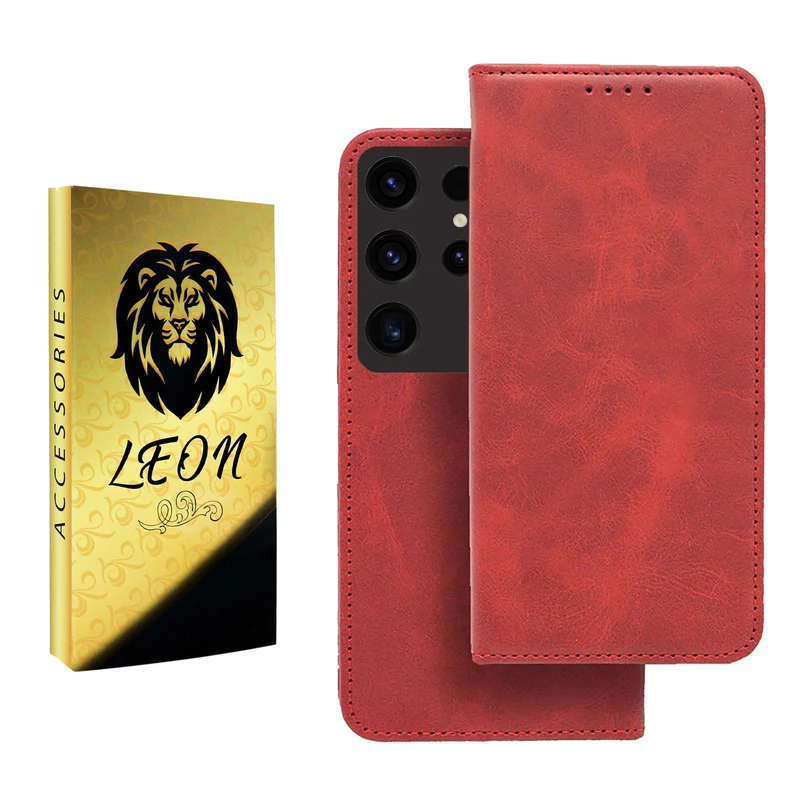 کیف کلاسوری لئون مدل Spork Yo مناسب برای گوشی موبایل سامسونگ Galaxy S25 Ultra