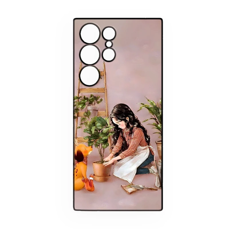 کاور طرح دخترانه کد 287 مناسب برای گوشی موبایل سامسونگ Galaxy S22 Ultra  