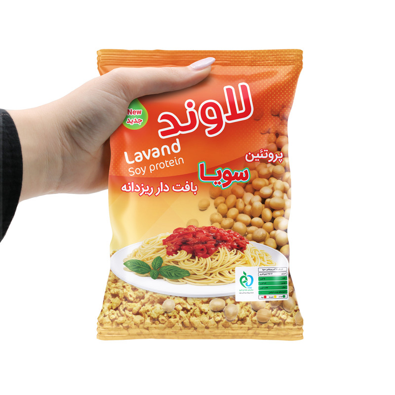 پروتئین سویا لاوند - 150 گرم بسته 16 عددی