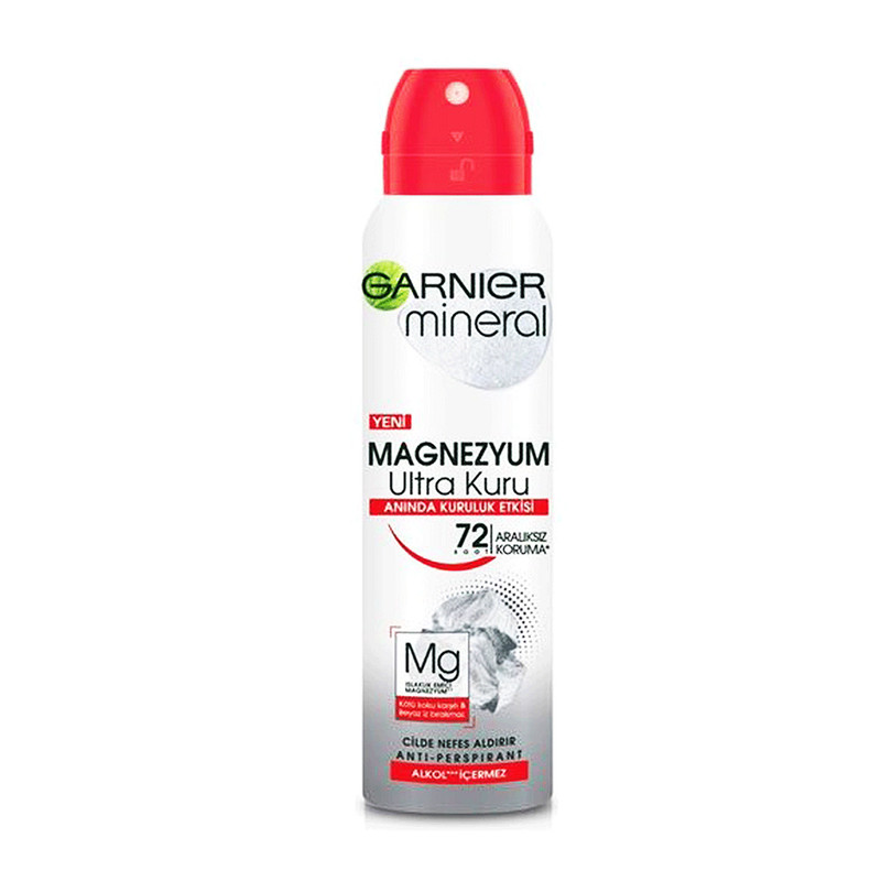 اسپری ضد تعریق گارنیه مدل Magnezyum Ultra Kuru حجم 150 میلی لیتر اسپری ضد تعریق گارنیه مدل Magnezyum Ultra Kuru حجم 150 میلی لیتر