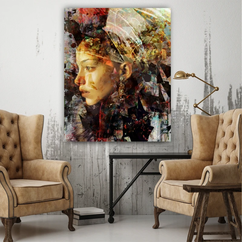 پوستر پارچه ای طرح مدل مفهومی آرت  کد FP2079