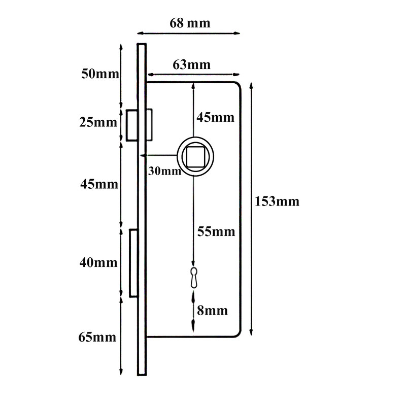 قفل اتاقی کووان کد 4021