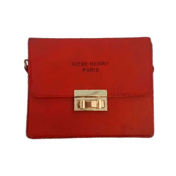 کیف دوشی زنانه رز مری مدل قفل دار بند زنجیری