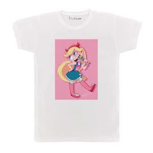 تی شرت بچگانه پرمانه طرح Star vs the Forces of Evil کد pmt.2842
