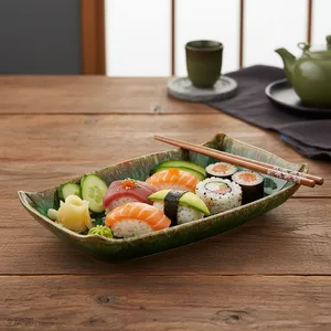 ظرف سرو پنیر سرامیکی بومی مدل ماربل مجموعه دو عددی