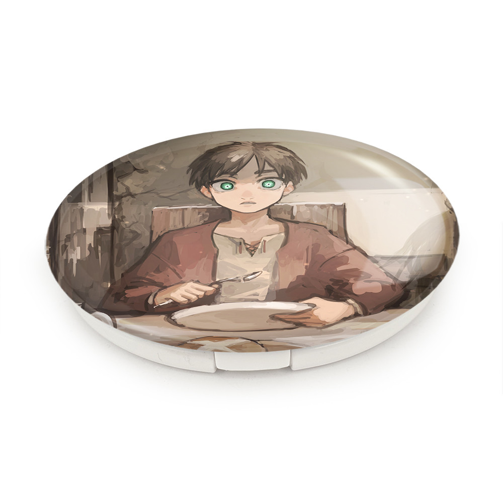 آینه جیبی خندالو طرح ارن یگر انیمه اتک آن تایتان Attack on Titan مدل تاشو کد 18531