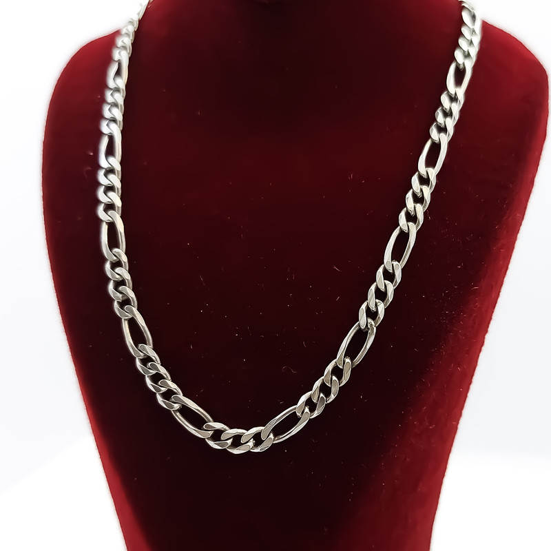 زنجیر نقره مردانه مدل فیگارو VZ5486 زنجیر نقره مردانه مدل فیگارو VZ5486