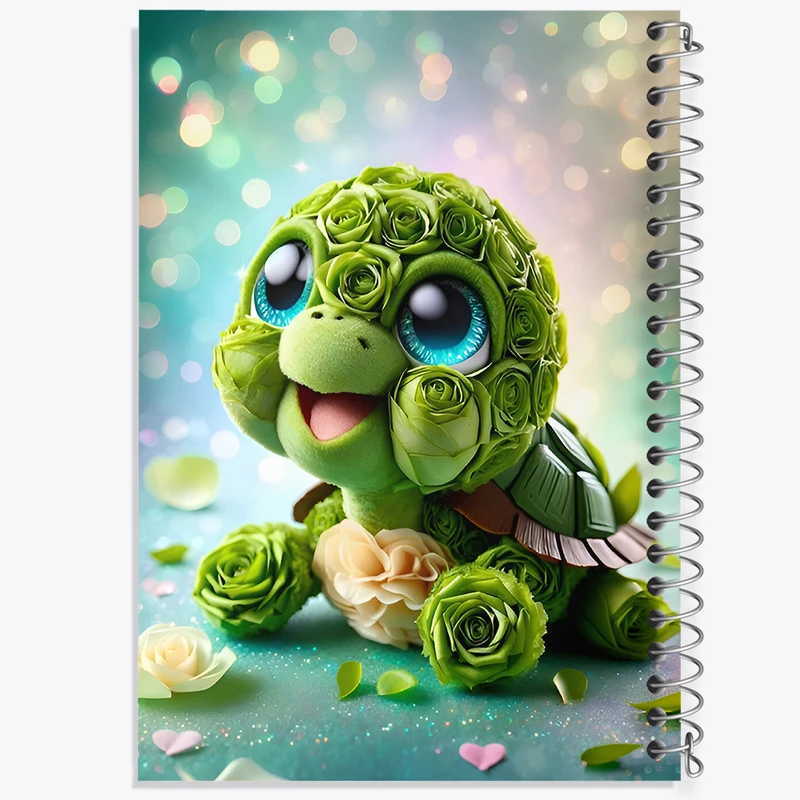 دفتر مشق 100 برگ خندالو طرح لاکپشت بانمک کد F7520