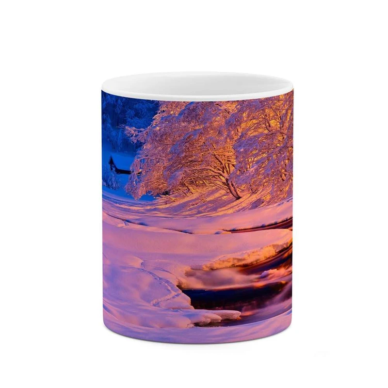 ماگ کاکتی مدل منظره برفی کد mgh14995