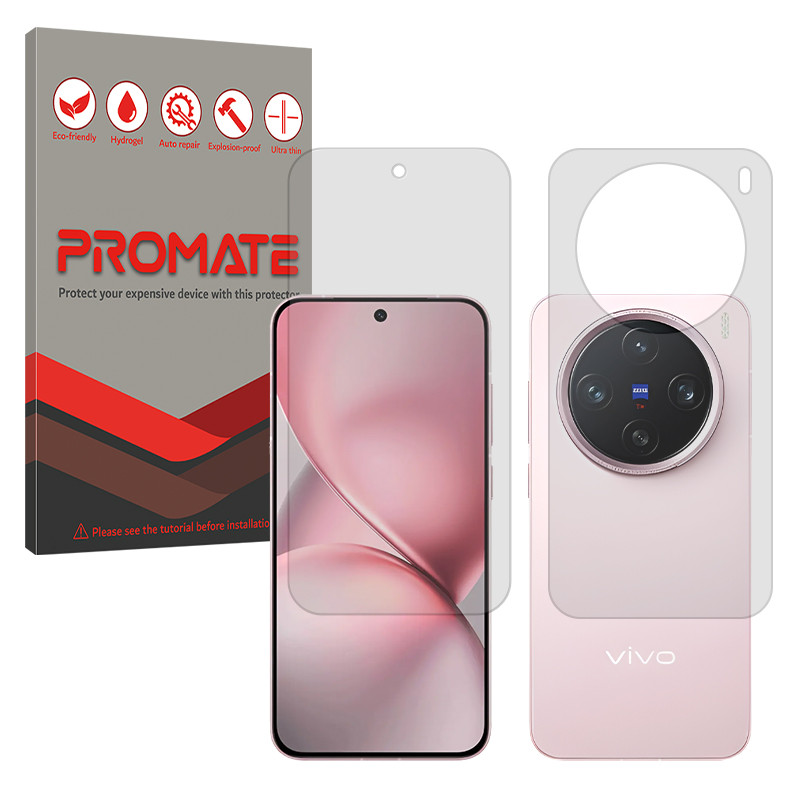 محافظ صفحه نمایش مات پرومیت مدل Resistant مناسب برای گوشی موبایل ویوو X200 Pro Mini به همراه محافظ پشت گوشی 