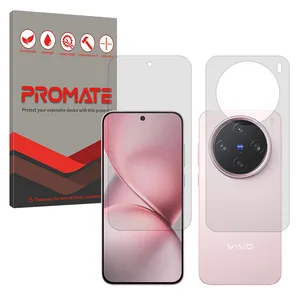 Promate Resistant model transparent screen protector suitable for Vivo X200 Pro Mini mobile phone along with the back protector