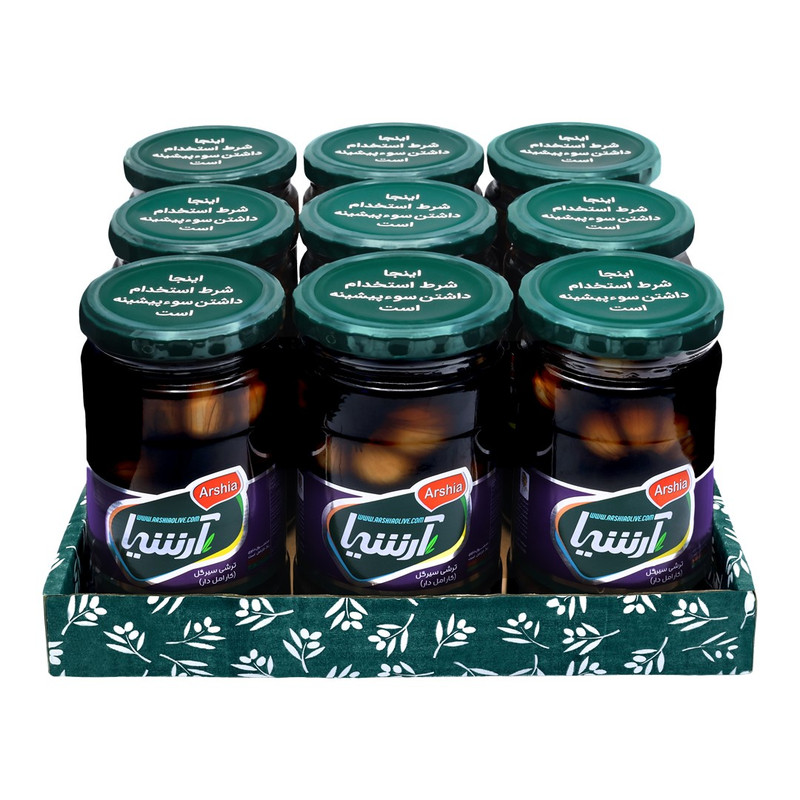 ترشی سیر گل کارامل دار آرشیا - 660 گرم