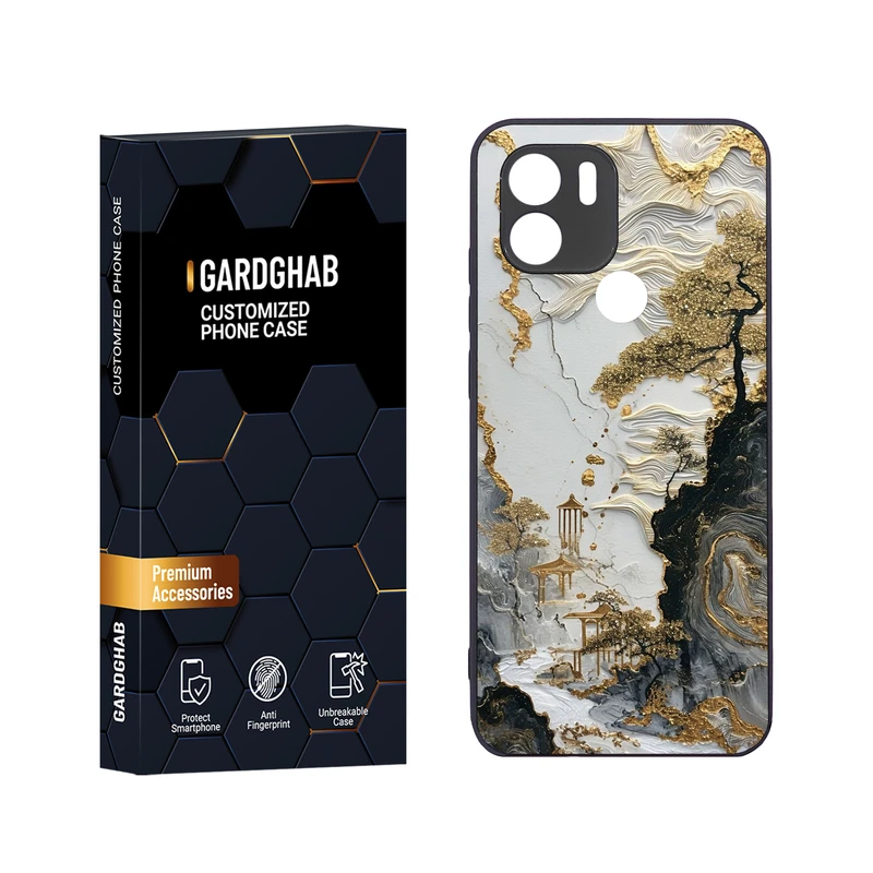 کاور گارد قاب مدل دور ژله ای هنری مناسب برای گوشی موبایل شیائومی Redmi A1 Plus / A2 Plus / Poco C50 / Poco C51