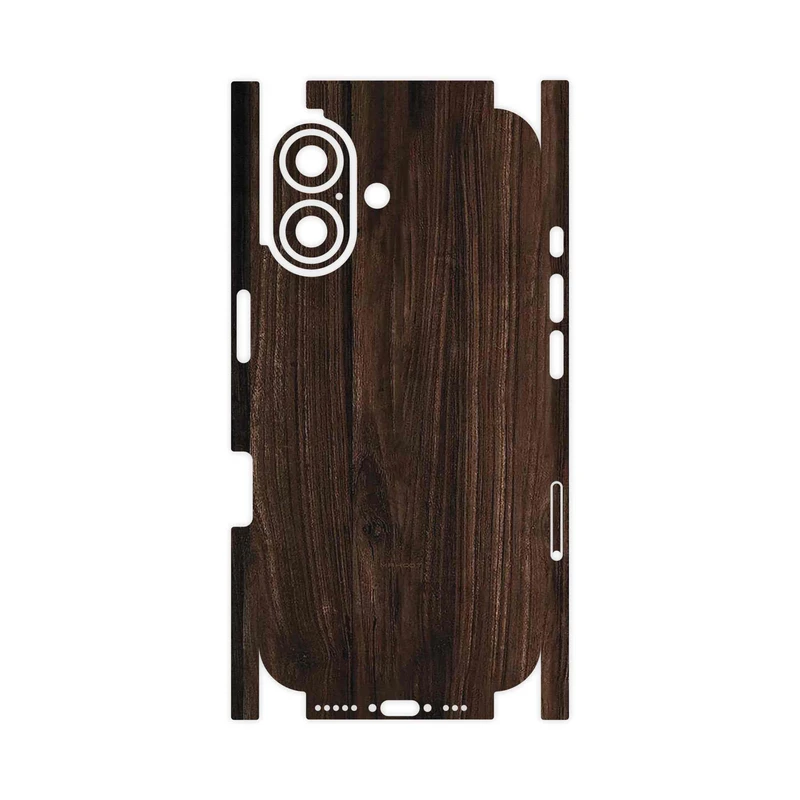 برچسب پوششی ماهوت مدل Dark_Walnut_Wood-FullSkin مناسب برای گوشی موبایل اپل iPhone 16